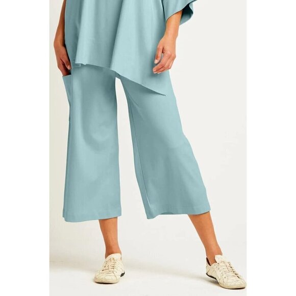 Planet Pants - PLANET by Lauren G Size 1 4 - 6 Pima Cotton Gaucho $238 Lagenlook Boho